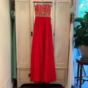 Alyce Paris Homecoming Winter Formal Prom Strapless Dress nwt size 10